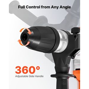 20V Battery Powered Rotary <b>Hammer</b> Drill 1-9/16 SDS-Max Heavy Duty Cordless Includes 2 Batteries Charger Power <b>Hammer</b> Drills - Product Image 6