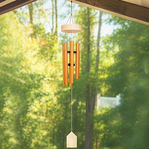 Campanas de Viento de Madera y Aluminio, 6 Tubos, Sonido Profundo, Decoración para Jardín, Patio, Exterior, Resistentes al Agua - Product Image 6