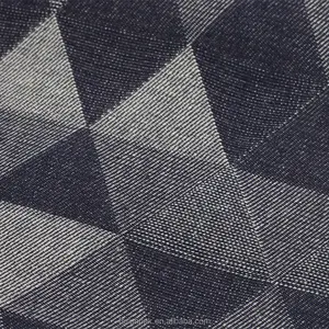 Prezzo del produttore disegni di moda tessuto Denim Jacquard per tessuto bagaglio no MOQ 10oz tessuto Jeans rigido in cotone blu scuro