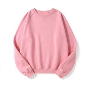 เสื้อสเวตเชิ้ตคอกลมลำลองแบบสั่งทำ ผ้าคอตตอนผสม แขนยาว แบบเรียบ ผลิตแบบ OEM ODM ขายส่งจากโรงงาน - Product Image 1