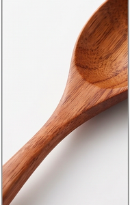 Wooden Spoon Fork Chopsticks <b>Set</b> Hand Polished Minimalist Design Reusable Flatware For Camping Use - Product Image 2