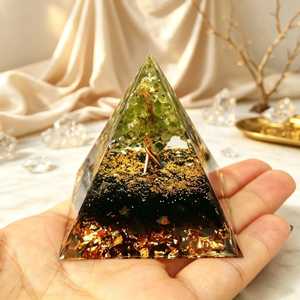 หินอาเกตรูฮีสวยงาม ขายส่ง หินคริสตัลธรรมชาติ ขนาด 5 ซม. หินควอตซ์ออร์กอน คริสตัลเรซิ่น รูปทรงปิรามิด คริสตัลบำบัด คริสตัลทำความสะอาดพลังแม่เหล็ก - Product Image 6