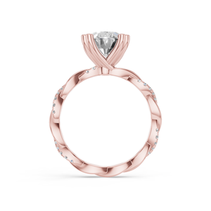 Anillo de Compromiso con Diamante Sintético Cultivado en Laboratorio, Corte Brillante, Color E, Certificado EGL, Plata 925, Lujoso y Moderno para Mujer, Marca Aurum Diam - Product Image 3