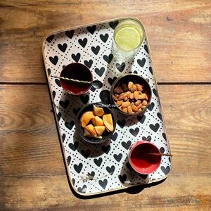 Nueva Bandeja de Aluminio Esmaltado Estilo Europeo Le Coeur para Servir Frutas, Multifuncional, Resistente al Calor, Decorativa para Bodas y Ramadán - Product Image 5