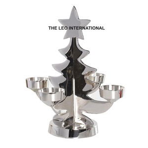 Star On Top Christmas <b>Tree</b> Shape Steel Black Tea <b>Light</b> Holder Concrete Unique Candle Jar Decoration Gift Ideas - Product Image 4