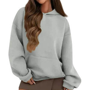 Sudaderas con Capucha de Manga Larga para Mujer, Personalizadas con Estampado, Color Sólido, Forro Polar, Transpirables y Anti-Pilling, 100% Algodón - Product Image 5