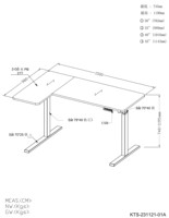 Escritorio Eléctrico Ajustable en Altura ELEVATE Serie L