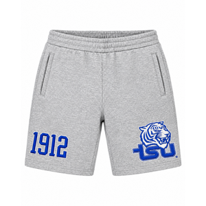 Pantalones Cortos de Felpa Gruesa Bordados Personalizados para Hombre, Estilo Urbano Oversize, con Logotipo de Equipo Universitario, Fabricante de Pantalones Cortos de Algodón - Product Image 1