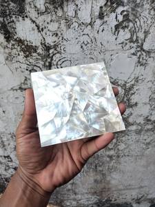 Artisan Made Mother Pearl Square Classic Customizable Drink Coaster Polished Shell Surface Eco Friendly Elegant <b>Table</b> <b>Protection</b> - Product Image 6