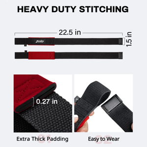 Heavy Duty Neoprene Wrist Support Straps Custom Lifting Straps <b>Barbell</b> Dumbbell Professional Protection Non-Slip Weightlifting - Product Image 4