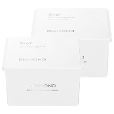 Maschera Viso Illuminante Quotidiana SNP Diamond, Confezione da 30 Fogli, 2 Bustine, Effetto Sbiancante, Prezzo Scontato - 350g - Product Image 1