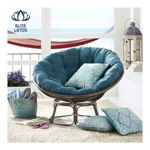 Silla Papasan de Alta Calidad 2026 con Cojín Transpirable y Base de Bambú para un Asiento Cómodo y un Rincón de Descanso, Diseño de Estructura Estable - Product Image 2