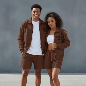 Survêtement coupe-vent imperméable personnalisé avec logo imprimé sur le devant, en polyester/nylon, pour l'entraînement, couleur unie - Product Image 2