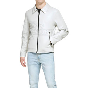 New Arrival <b>Winter</b> <b>Leather</b> <b>Jackets</b> for Men with Front Logo Soft Lining Strong Stitching Eco-Friendly & Breathable - Product Image 4