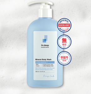 Gel Douche Minéral Dr.Deep Nettoyant Doux Hydratant Apaisant Soin Peaux Sensibles Équilibre Naturel de l'Hydratation - Product Image 1