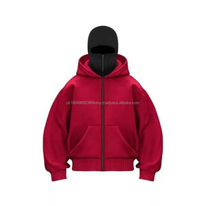 Sweat à capuche ninja zippé en coton uni de haute qualité pour homme, dernière conception personnalisée, 450 g/m², cagoule zippée pour homme 2026 - Product Image 2