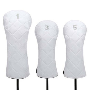 Best Seller Low MOQ Leather Golf <b>Head</b> <b>Covers</b> Premium Quality PU Leather Golf Club <b>Head</b> <b>Cover</b> With All Size Available - Product Image 1