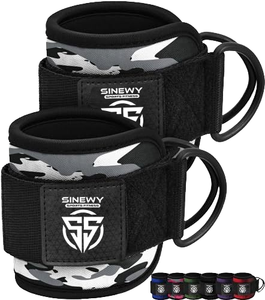 High Quality Neoprene Gym <b>Training</b> Exercise Ankle Strap Breathable with D Ring for <b>Weight</b> Lifting Cable Machines - Product Image 1