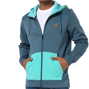 Top moda hombres pulóver invierno Tops 100% algodón poliéster sudaderas con capucha buena calidad liso teñido bajo MOQ - Product Image 1