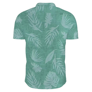 เสื้อเชิ้ตฮาวายน้ำหนักเบาสำหรับผู้ชายทรงสลิมฟิตสตรีทแวร์พิมพ์ลายแขนสั้นเสื้อเชิ้ตลำลอง - Product Image 2