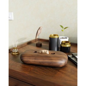 Porte-boîte à mouchoirs en bois de Sheesham avec découpes géométriques |   Artisanat en gros - Product Image 3
