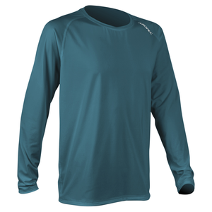 Aropec <b>Men's</b> Adult Long Sleeve Rash Guard 100% Polyester Silk Screen Printed Loose Fit UV Protected <b>Wetsuit</b> Shirt - Product Image 3