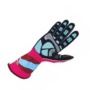 Gants de sport imprimés sur mesure Gants professionnels OEM de karting Gants respirants de grande taille pour la course automobile de moto - Product Image 2