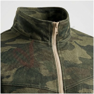 Ensemble de survêtement camouflage pour homme, manches longues, capuche, fermeture éclair sur le devant, poches latérales, respirant, décontracté, vêtements d'automne, coupe régulière - Product Image 4