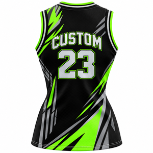 Uniforme Deportivo de Jersey de Poliéster Transpirable de Secado Rápido OEM, Jersey de Baloncesto con Impresión Personalizada para Mujer - Product Image 2