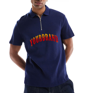T-shirt pour homme en coton tricoté respirant, personnalisé, de haute qualité, couleur unie, manches courtes, logo personnalisé, 220g, OEM, neuf - Product Image 4