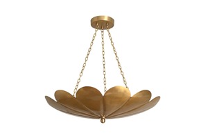 Customizable Modern Bronze Flower <b>Pendant</b> Light With Chain Suspension For <b>Ceiling</b> Lighting Decorations - Product Image 6