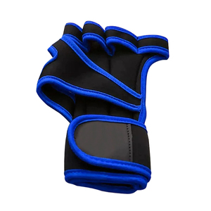 Wholesale Half Finger Sports Fitness Leather Weight Lifting Workout <b>Gloves</b> Lace-<b>Up</b> Closure Durable Anti-slip Unisex Customized - Product Image 3