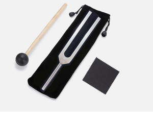 Diapasón de 528Hz de gran venta, material de aleación de aluminio con martillo de silicona y estuche de almacenamiento - Product Image 6