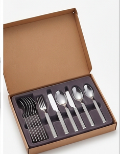Glam Metal Flatware Set With Crystal Handle High <b>Mirror</b> Polish Dishwasher Safe Wedding Tableware Silver Color Plated Cutlery - Product Image 6