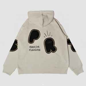 Sudadera con Capucha de Tela de Algodón de 350G, Estilo Urbano Europeo y Americano, Marca de Moda, Bordado de Alta Gama, Personalización OEM - Product Image 2