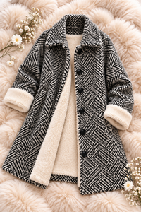 Pull en cachemire pour femme avec fourrure à l'intérieur - Product Image 6