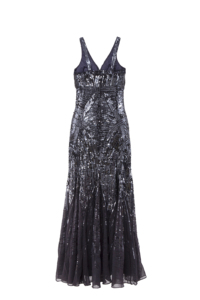 Elegant Black <b>Sequin</b> Evening Gown Sleeveless V Neck Mermaid Maxi Dress | Luxury Party Prom Wedding Formal Wear Sparkly Slim Fit. - Product Image 2