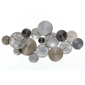 Decoración de Pared Vertical de Metal Estilo Vintage con Diseño Art Deco en Color Negro para Sala de Estar y Pasillo - Product Image 2