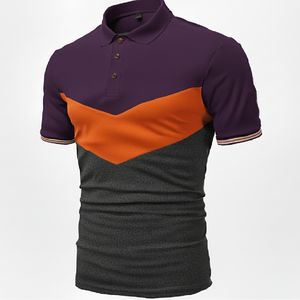Polo élégant décontracté pour homme, coupe ajustée, manches courtes, confortable, tendance estivale - Product Image 3