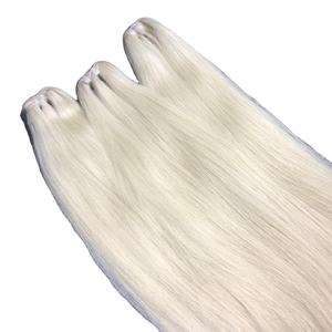 Vente en gros d'extensions de cheveux à coudre à la machine de couleur blonde blanche 100% cheveux humains naturels de la société VQ - Product Image 6