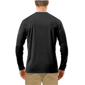 T-shirt homme surdimensionné à manches longues en coton 100% 220 g/m² noir, motif graphique en strass, motif uni, fabrication sur mesure - Product Image 4