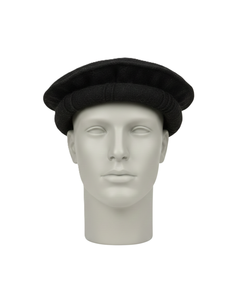 Gorro Chitrali Negro Liso de Mezcla de Lana, Gorro Tradicional Pakistaní para Invierno, Suave, Cálido, Duradero, para Uso Diario, Estilo Unisex - Product Image 1