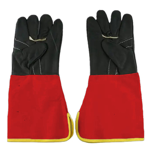 Wholesale Safety Tig Welder Welding Gloves Heat <b>Fire</b> Resistant Goat Grain & Cowhide Split Leather Tig Welding Gloves - Product Image 2