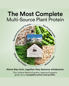 Protéine végétale de haute qualité 20-25g de protéines en poudre avec BCAA, EAA et probiotiques saveur chocolat noir belge végétalien - Product Image 3