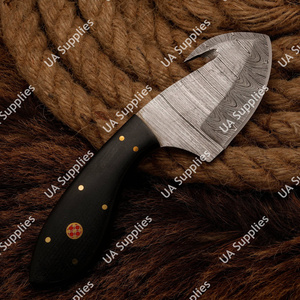 มีดสกินเนอร์เหล็กดามัสกัสคุณภาพสูง DIY สำหรับตั้งแคมป์ ล่าสัตว์ กิจกรรมกลางแจ้ง รับผลิตแบบ OEM/ODM ขายส่ง มีดสำหรับชำแหละหนังสัตว์ ปรับแต่งได้ - Product Image 5