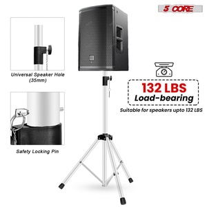 <b>Speaker</b> Stands 5-Core Heavy Duty Adjustable 54" Tripod for PA <b>DJ</b> Studio Monitors - Product Image 3