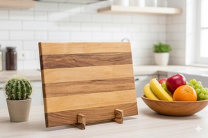 Planche à découper rectangulaire en bois écologique, grande et durable, résistante au lave-vaisselle, idéale pour les restaurants - Product Image 5