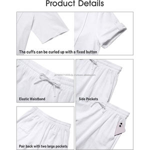 Profesional fabrica ropa de calle verano hombres conjuntos gemelos verano Casual hombres 2 piezas pantalones cortos conjunto para la venta - Product Image 2