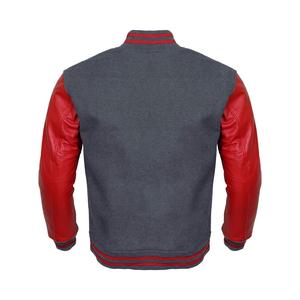 Chaqueta Varsity de Invierno para Hombre, Color Borgoña, con Parche de Caballero de Ajedrez en Chenilla, Cuerpo de Lana, Personalizable con Letras, OEM, Secado Rápido, Transpirable - Product Image 5