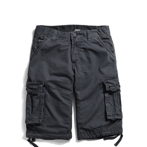 Pantalones Cortos Cargo Personalizados para Hombre, 100% Algodón, Estilo Bermuda, Cintura Media, Cierre de Botones, Estilo Casual, Color Sólido, Bolsillos, Transpirables - Product Image 4